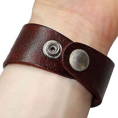 Brown Leather Cannabis Bracelet Wristband Bangle Mens Womens Ladies Jewellery