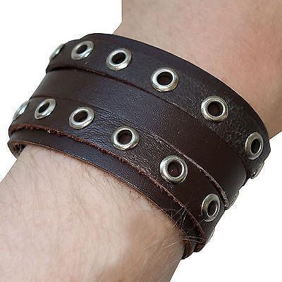 Brown Leather Surfer Tribal Bracelet Wristband Bangle Mens Womens Kid Girls Boys