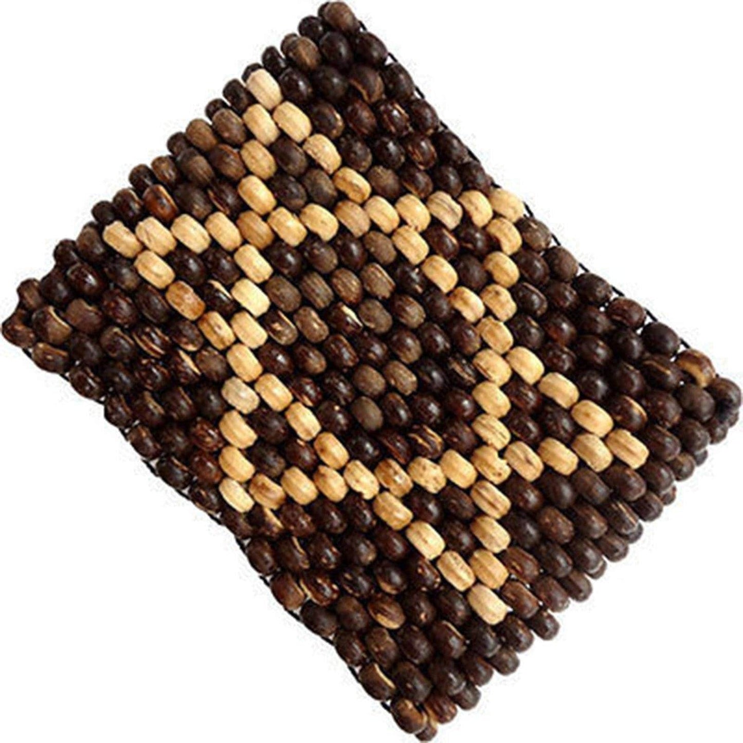 Brown Wood Beads Jewish Star of David Wristband Bracelet Bangle Mens Womens Boys