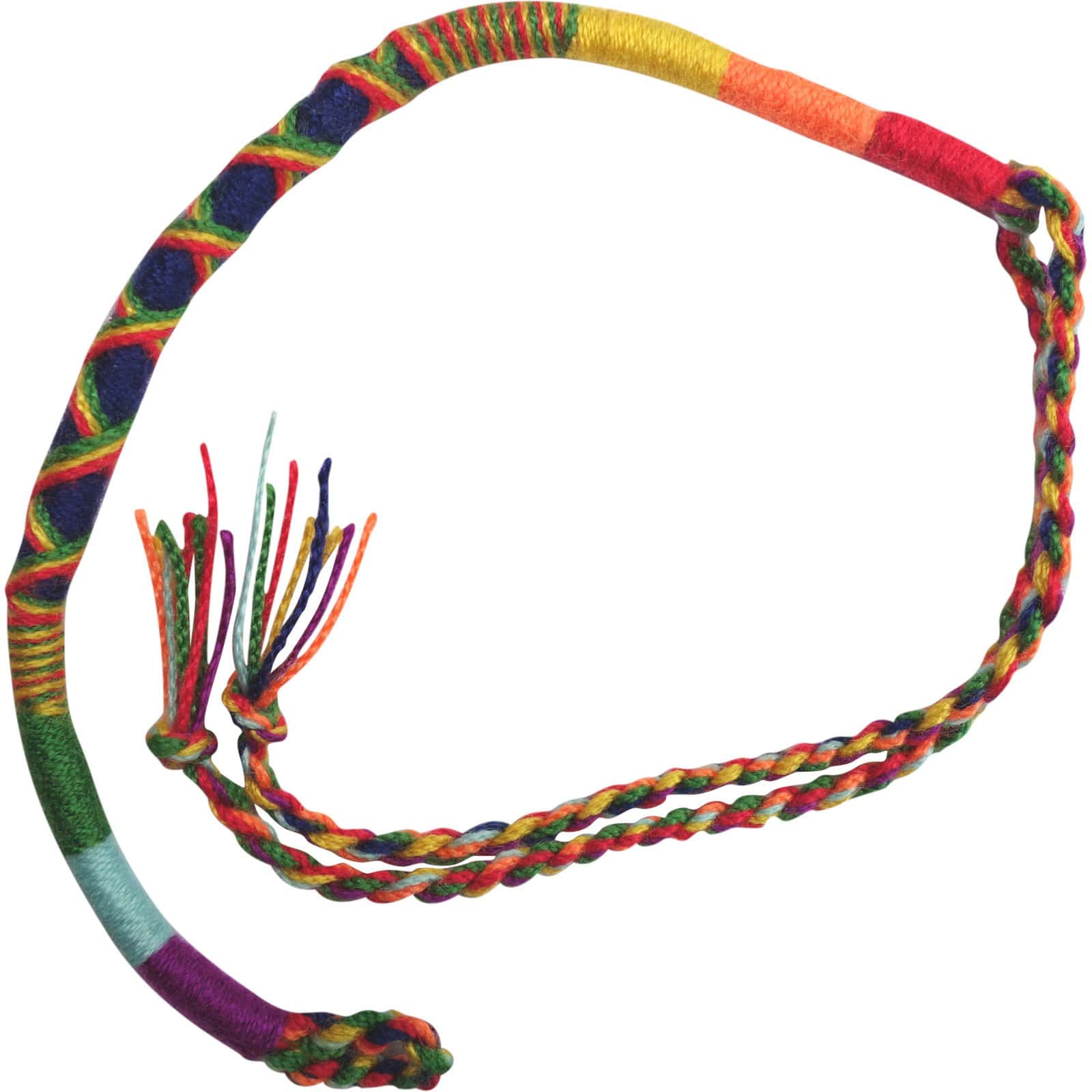 Cotton Rainbow Bracelet Wristband Bangle Mens Womens Ladies Boys Girls Jewelry