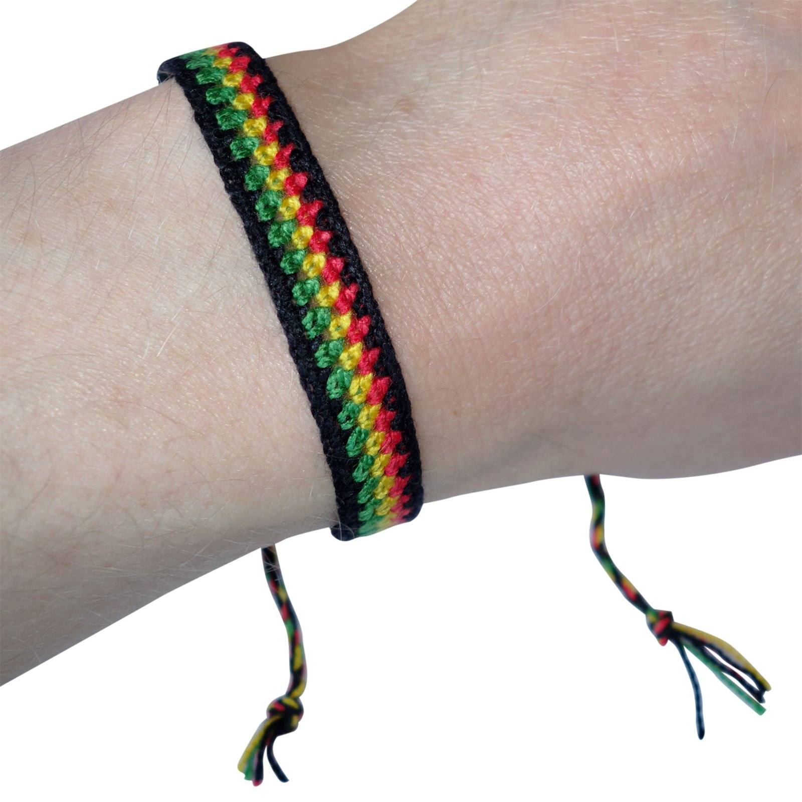 Cotton Wristband Bracelet Bangle Mens Womens Ladies Boys Girls Kids Childrens