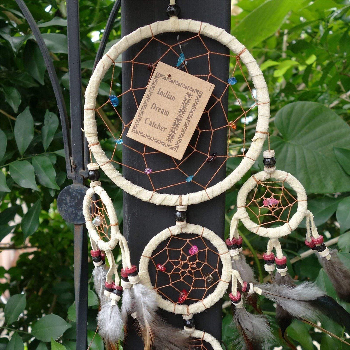 Cream Indian Dreamcatcher Childrens Kids Bedroom Decoration Small Dream Catcher