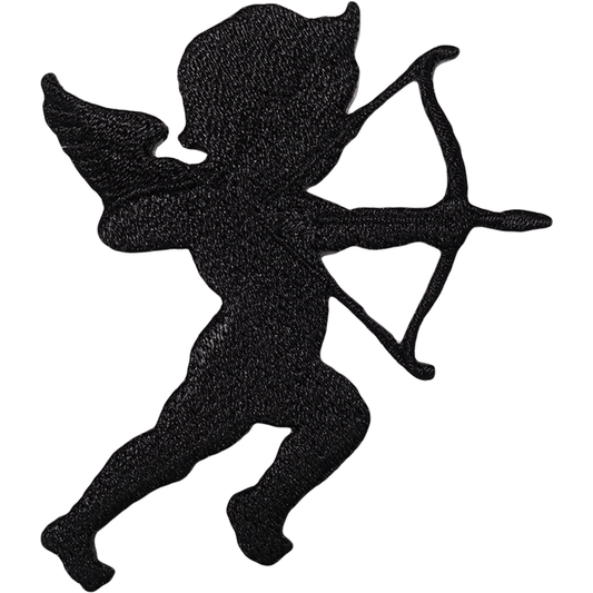 Cupid Arrow Iron On Patch Sew On Cherub Love Cherubs Cupids Embroidered Badge