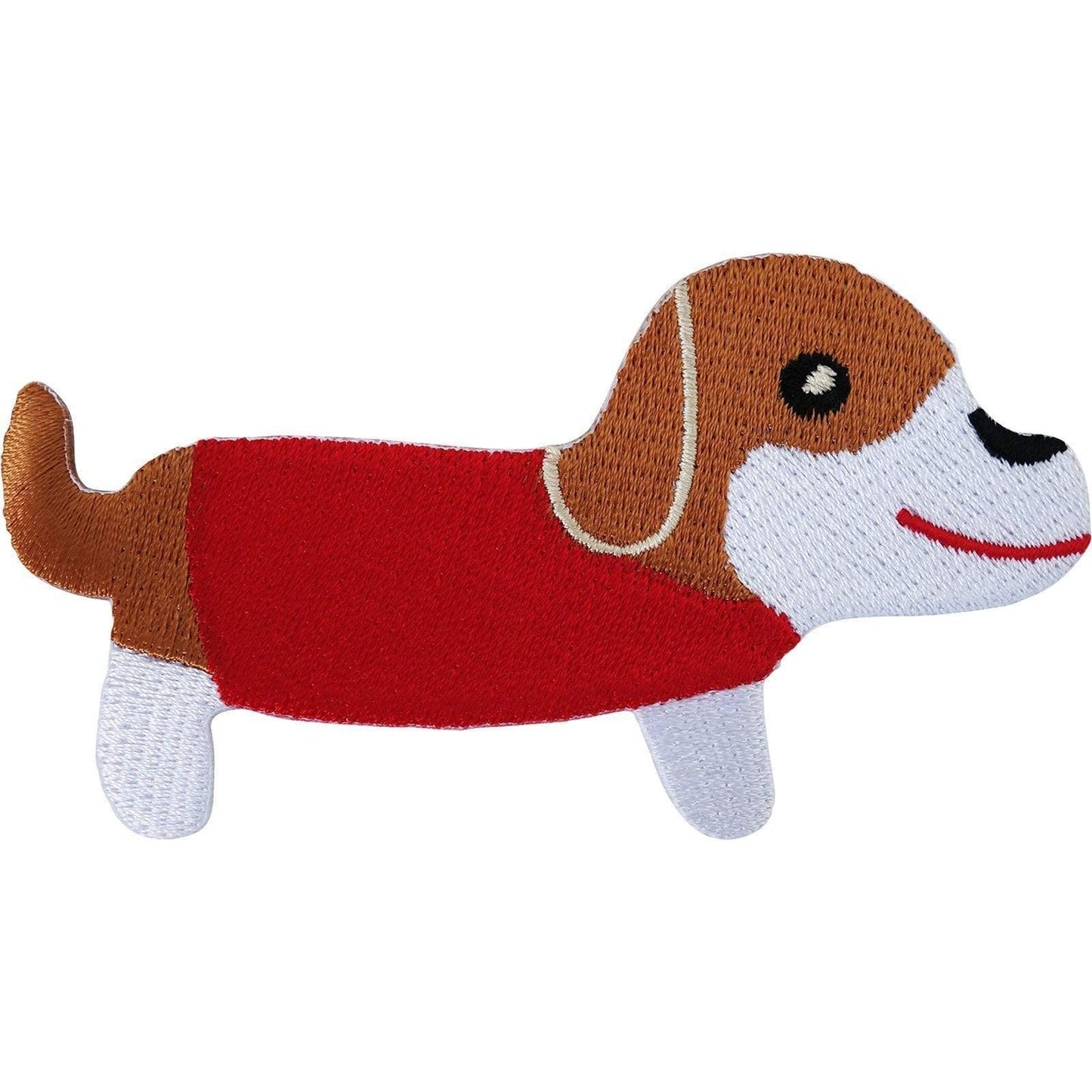 Dachshund Patch Sausage Dog Badge Embroidered Iron / Sew On Clothes Jacket Coat