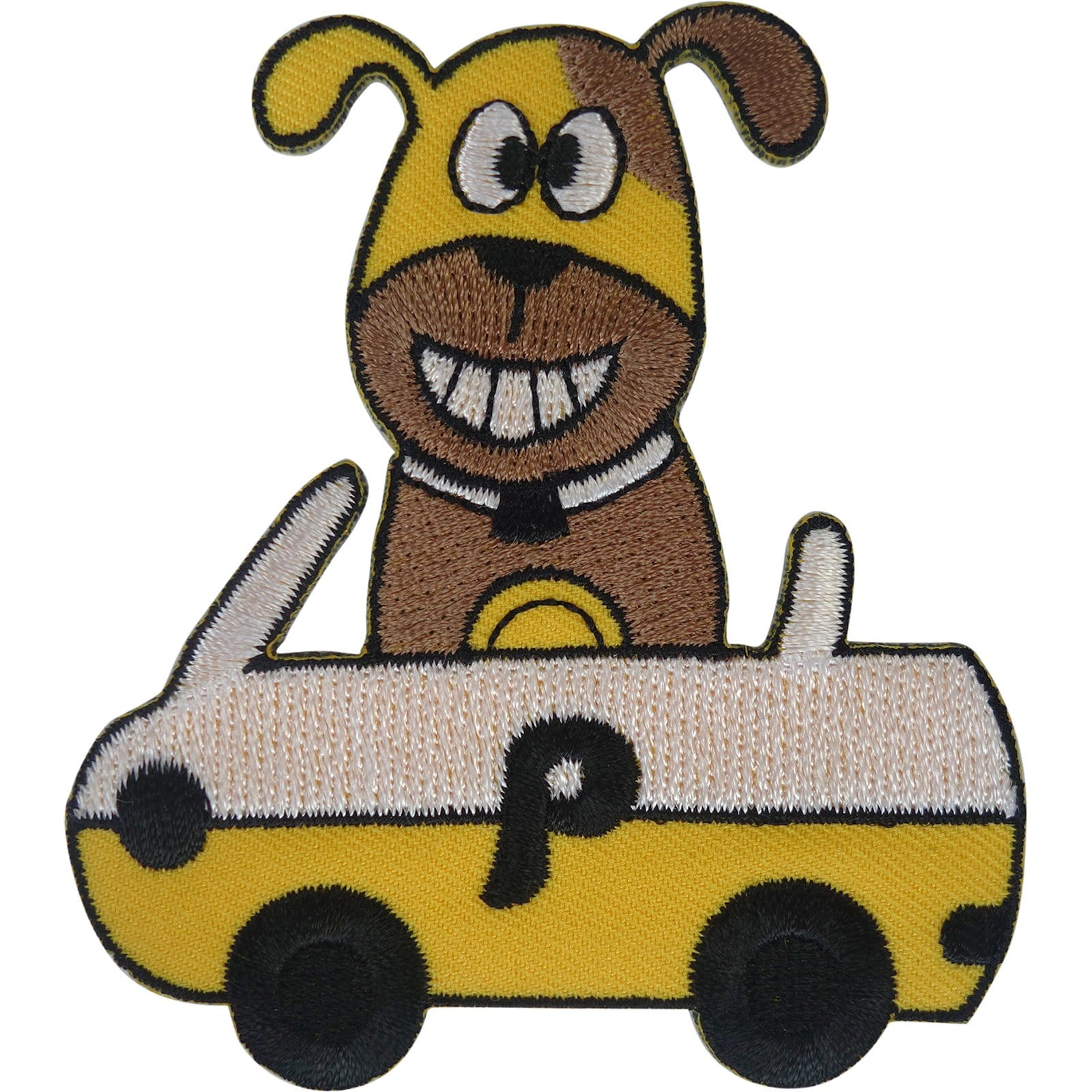 Dog Car Patch Iron Sew On Clothes Bag Cap Embroidery Applique Embroidered Badge