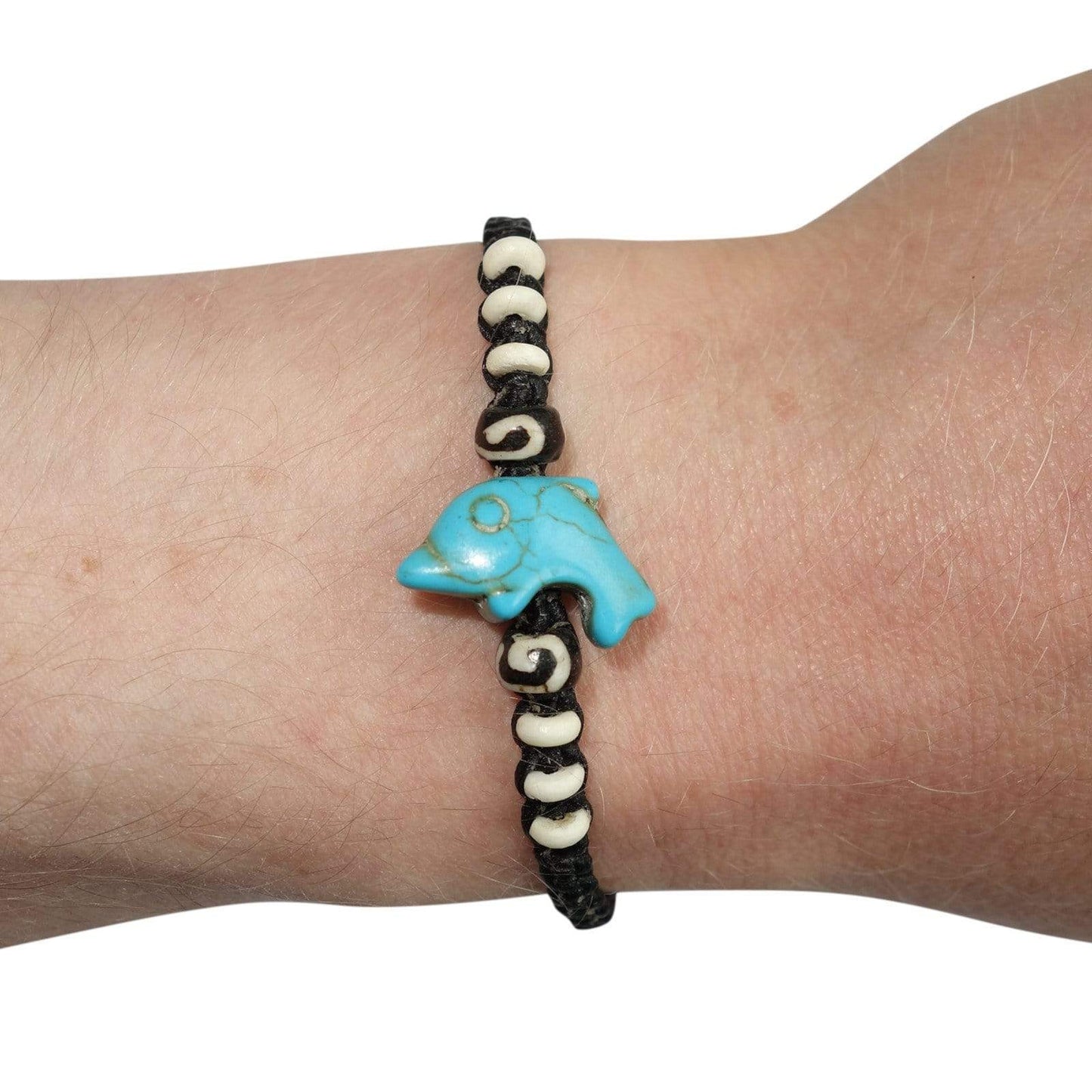 Dolphin Bracelet Beaded Wristband Bangle Mens Womens Boys Girls Ladies Jewellery
