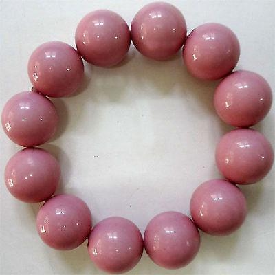 Elasticated Pink Beaded Bracelet Wristband Bangle Womens Ladies Girls Jewellery Elasticated Pink Beaded Bracelet Wristband Bangle Womens Ladies Girls Jewellery