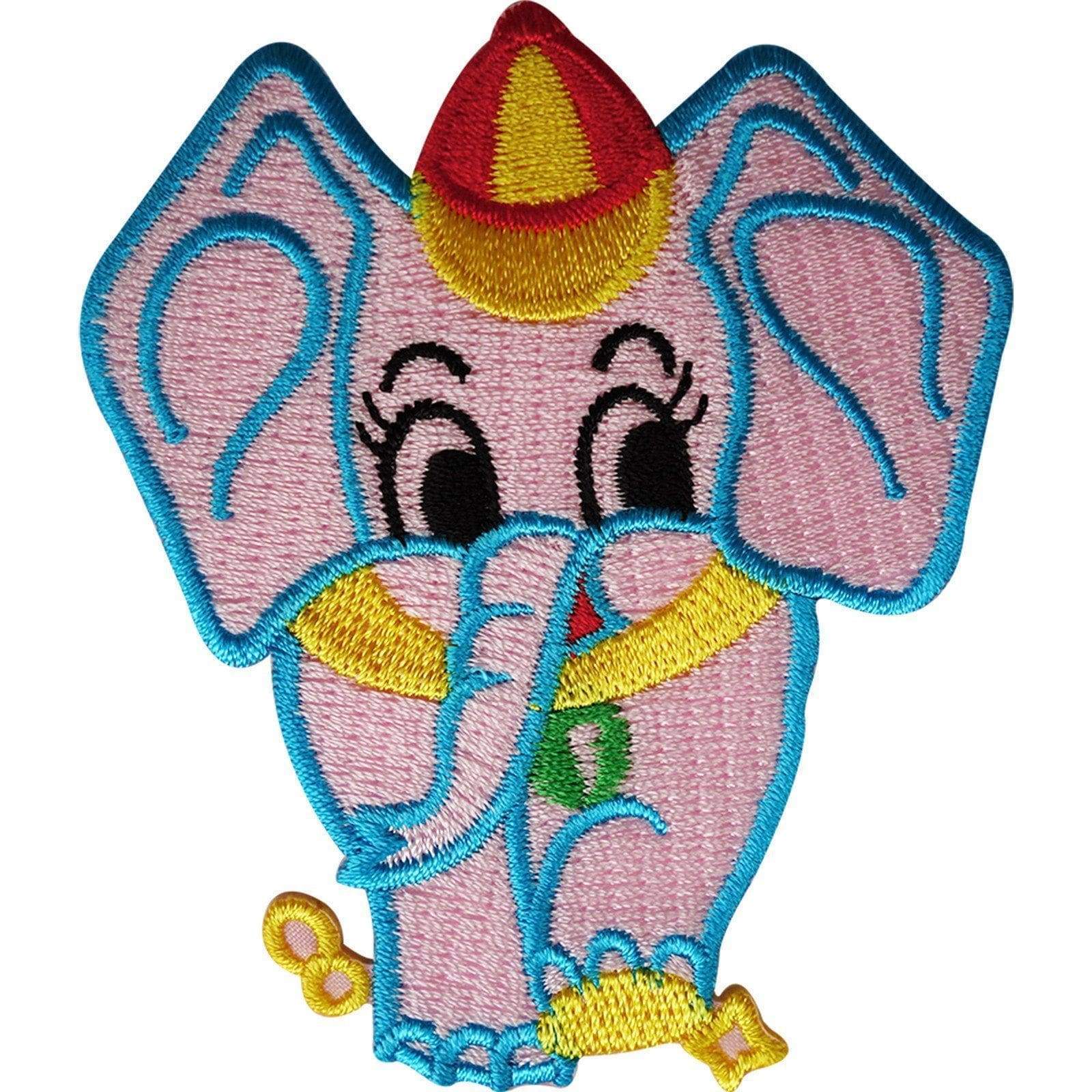 Elephant Patch Iron Sew On Clothes Embroidered Badge Animal Embroidery