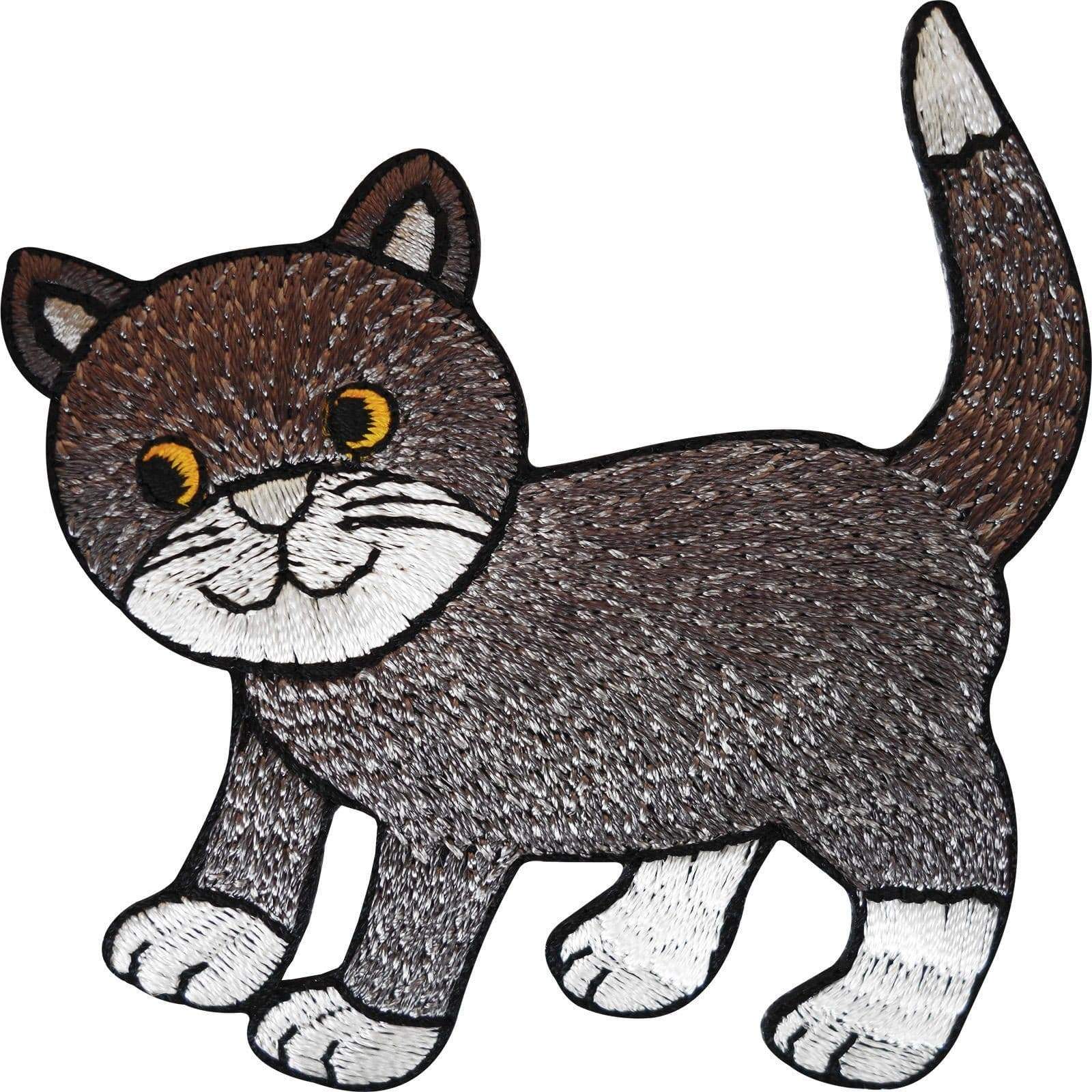 Embroidered Cat Iron On Badge Sew On Patch T Shirt Jacket Jeans Bag Hat Applique