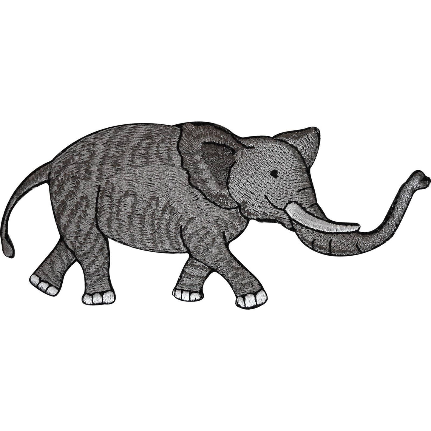 Embroidered Elephant Iron On Badge Sew On Patch Animal Embroidery Cloth Applique