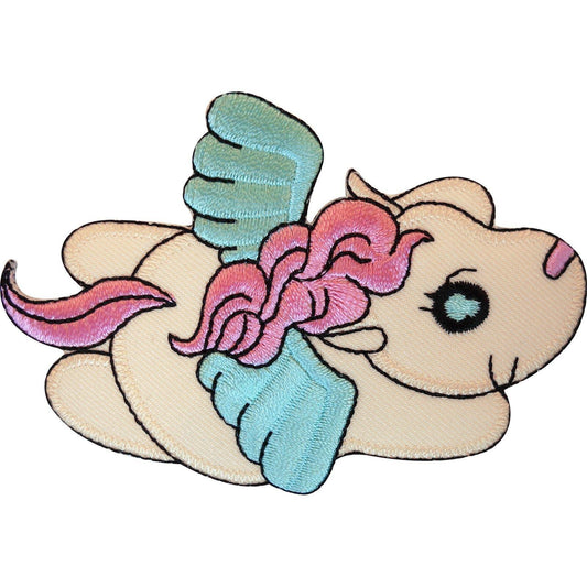 Embroidered Flying Pony Iron On Badge Sew On Patch Clothes Embroidery Applique