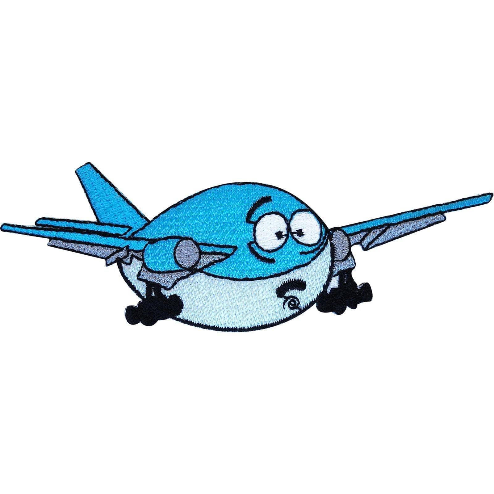 Embroidered Iron On Aeroplane Patch Sew On Badge Airplane Embroidery Applique