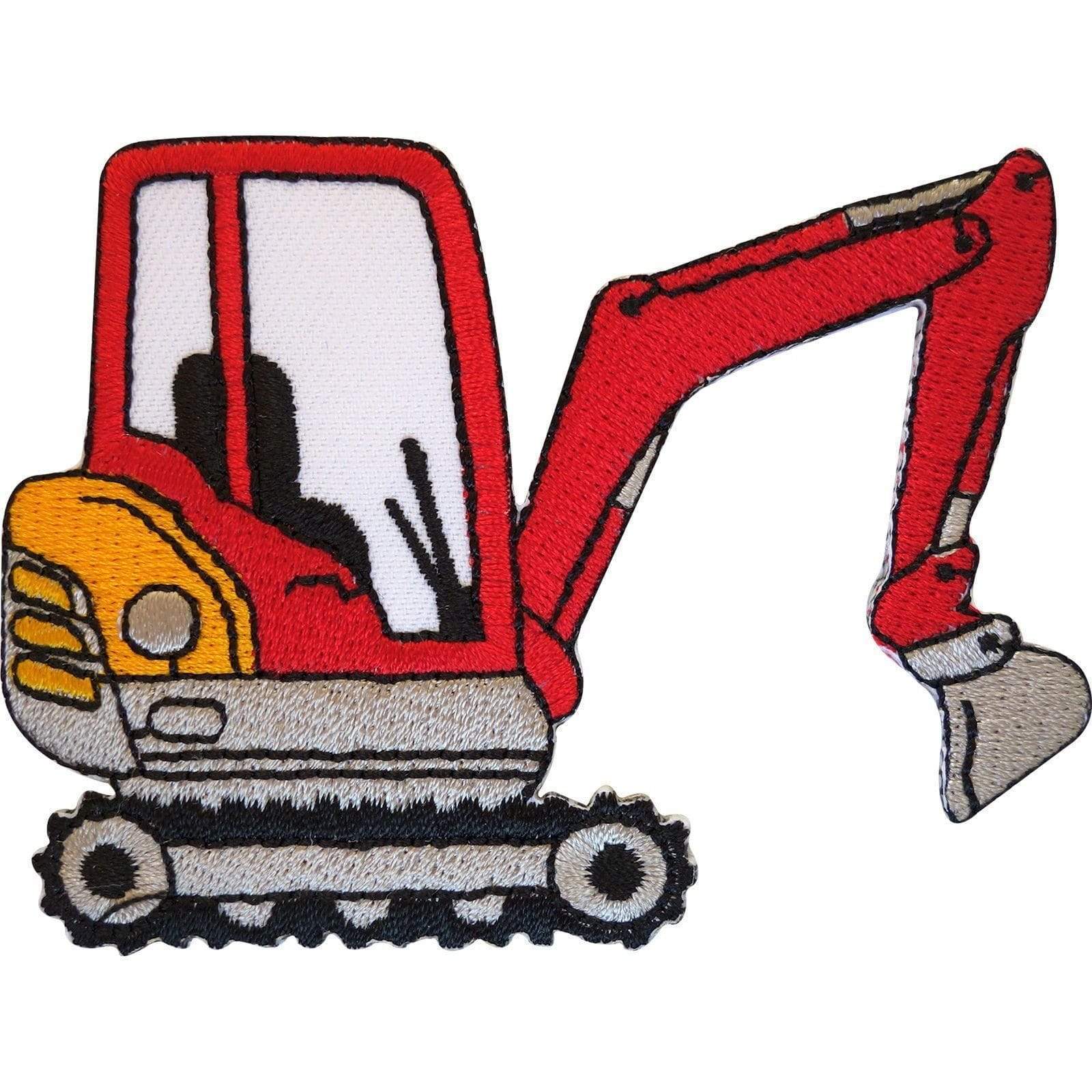 Embroidered Iron On Digger Patch Sew On Badge Boys Clothes Embroidery Applique