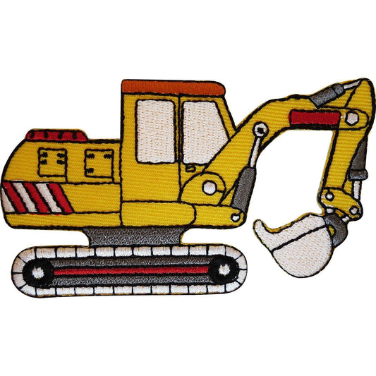 Embroidered Iron On Digger Patch Sew On Badge Boys Clothing Embroidery Applique