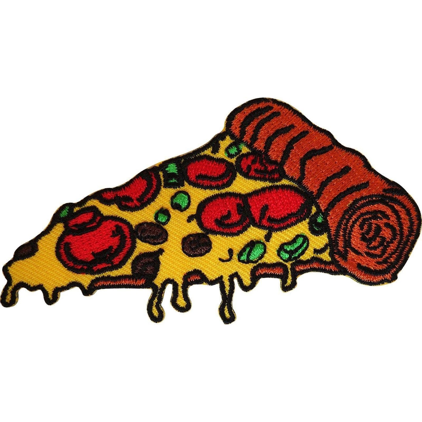 Embroidered Pizza Iron On Patch Sew On Badge Fast Food Cloth Embroidery Applique