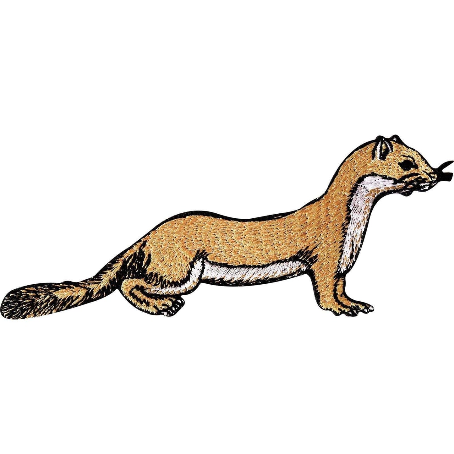 Embroidered Weasel Ferret Iron On Patch Sew On Clothing Jacket Jeans Bag Badge