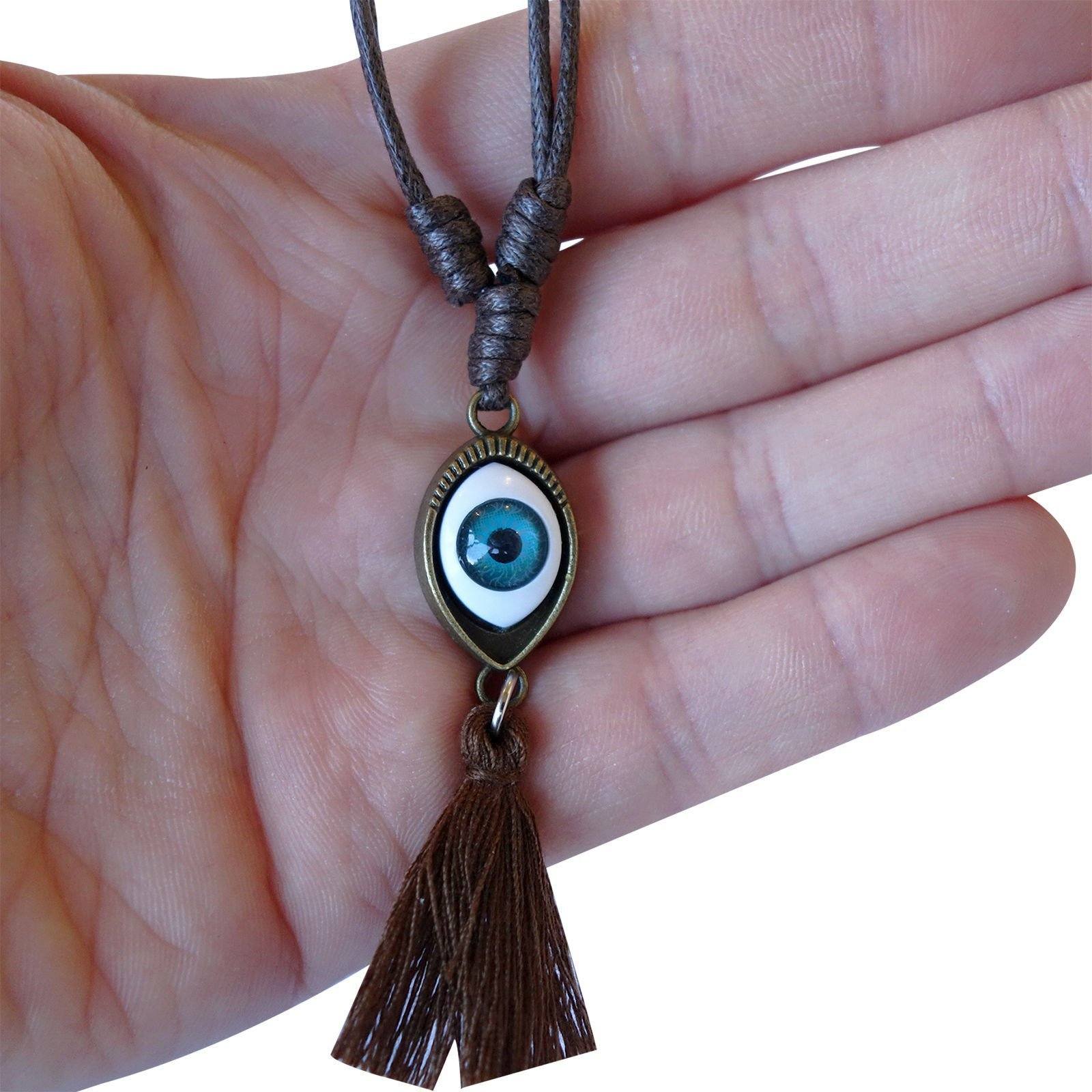 Evil Eye Necklace Pendant Chain Womens Girls Mens Boys Children Ladies Jewellery