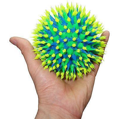 Fluorescent Neon UV Rubber Silicone Bouncy Ball Toy Football Green Blue Yellow
