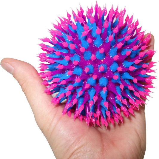 Fluorescent Neon UV Rubber Silicone Bouncy Ball Toy Mini Football PinkPurpleBlue