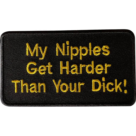 Funny Rude Naughty Joke Patch Iron Sew On Clothes Bag Fabric Embroidered Badge