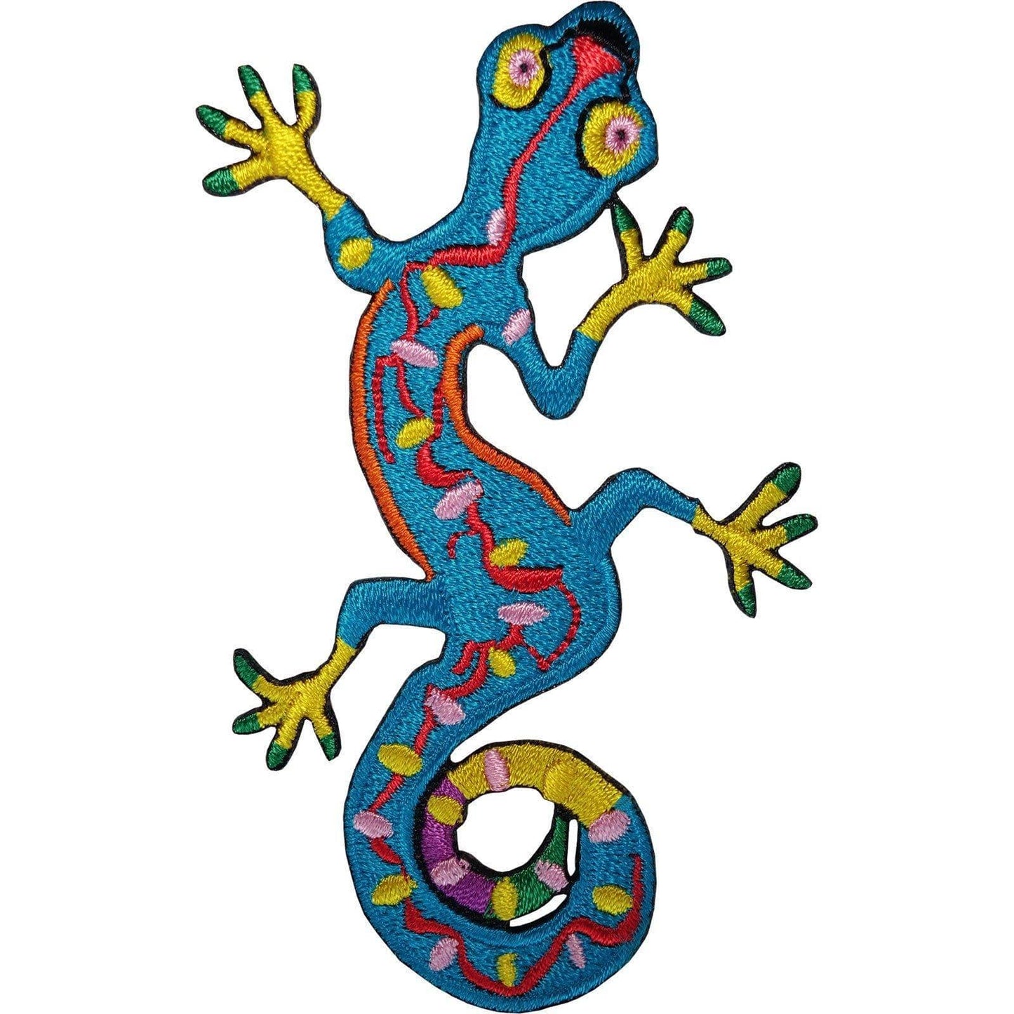 Gecko Lizard Embroidered Iron Sew On Patch Badge Clothes Bag Embroidery Applique