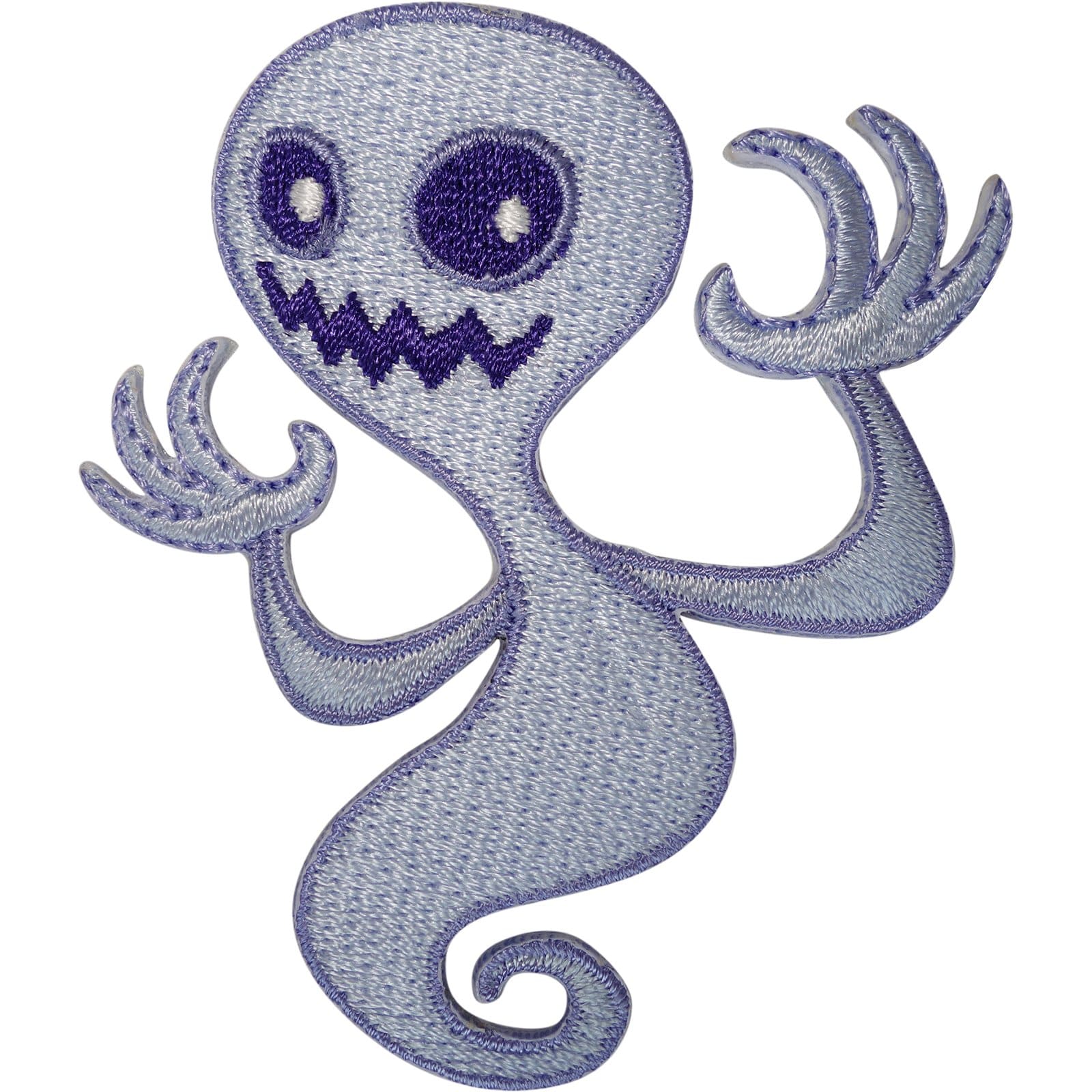 Ghost Patch Iron Sew On Clothes Halloween Embroidery Applique Embroidered Badge