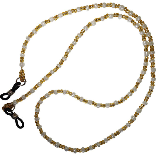 Glasses Chain Spectacle Sunglasses Holder Sports Gym Neck Strap Cord Gold White