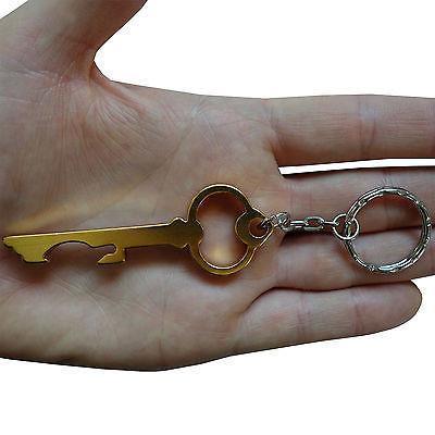Gold Skeleton Key Ring Chain Fob Bottle Opener Keyring Keychain Party Bag Toy Gold Skeleton Key Ring Chain Fob Bottle Opener Keyring Keychain Party Bag Toy