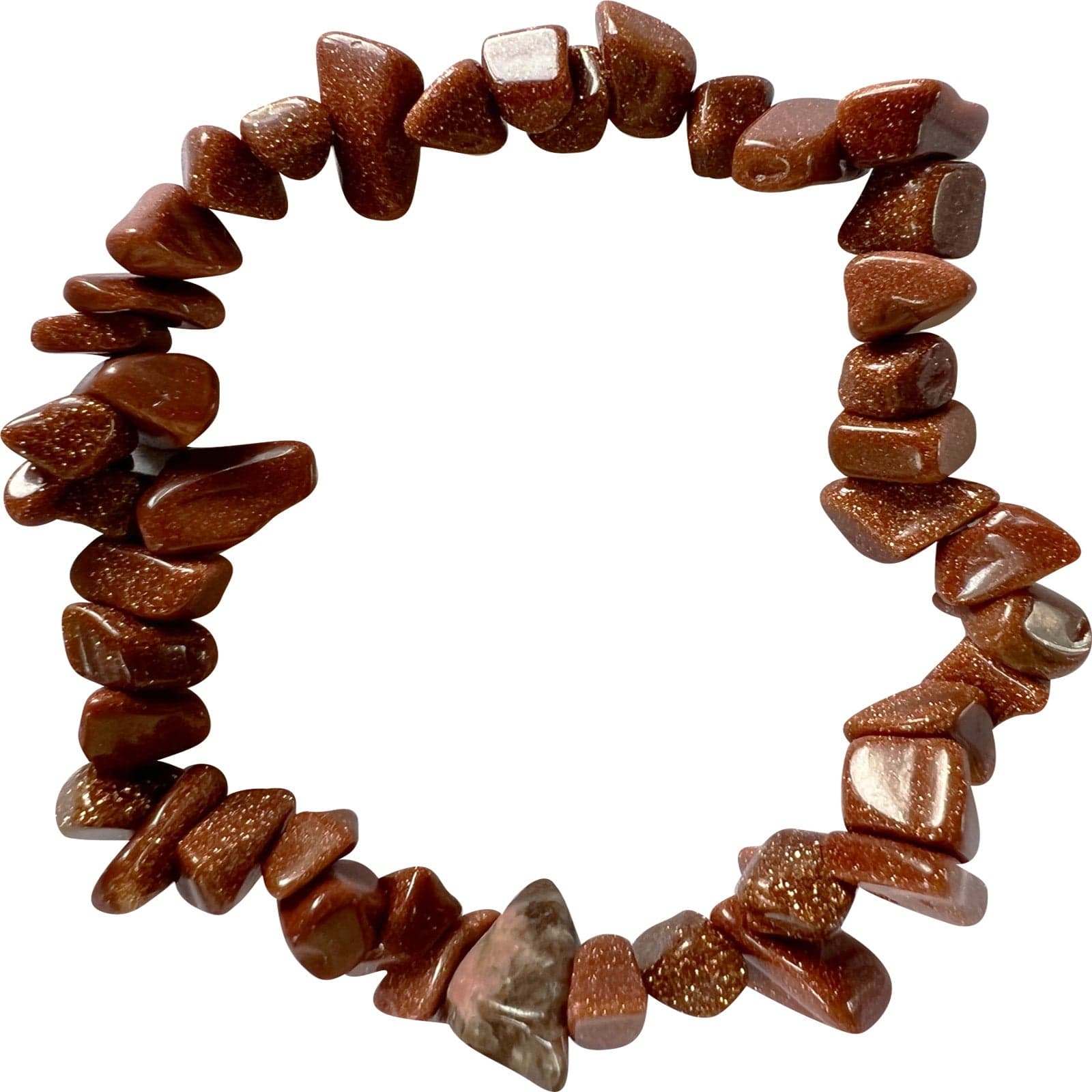 Goldstone Crystal Bracelet Wristband Quartz Gemstone Mens Womens Girls Jewellery