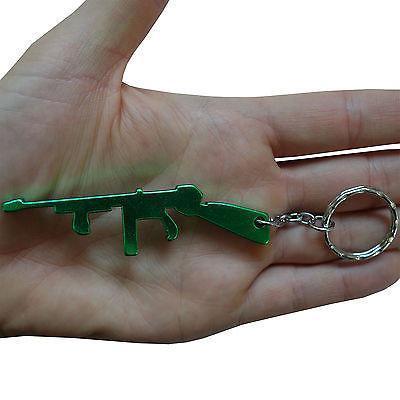 Green Machine Gun Key Ring Chain Fob Beer Bottle Opener Keyring Keychain Fun Toy Green Machine Gun Key Ring Chain Fob Beer Bottle Opener Keyring Keychain Fun Toy