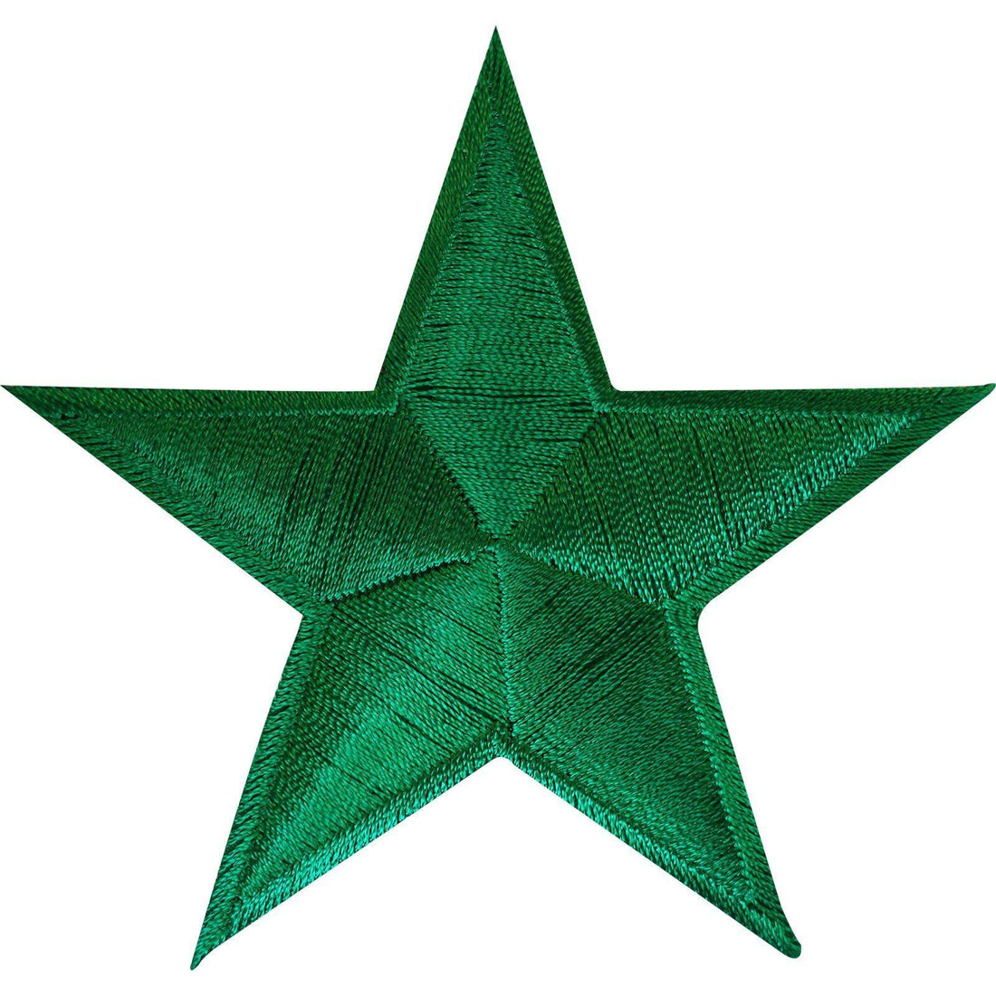 Green Star Iron On Embroidered Patch Sew On Badge Bag Clothes Crafts A
