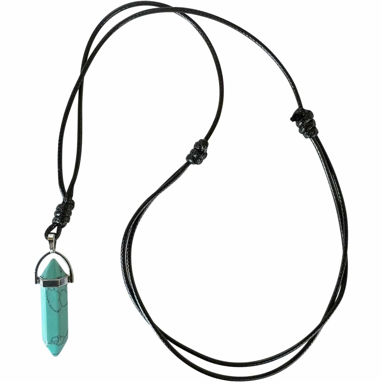 Green Turquoise Howlite Crystal Necklace Pendant Womens Mens Boy Girls Jewellery