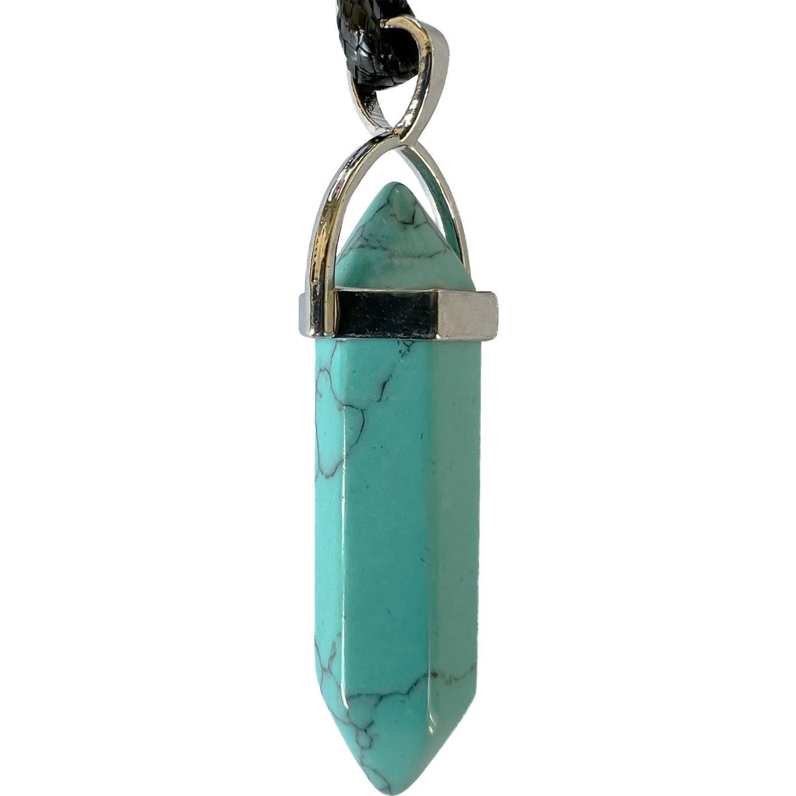 Green Turquoise Howlite Crystal Necklace Pendant Womens Mens Boy Girls Jewellery