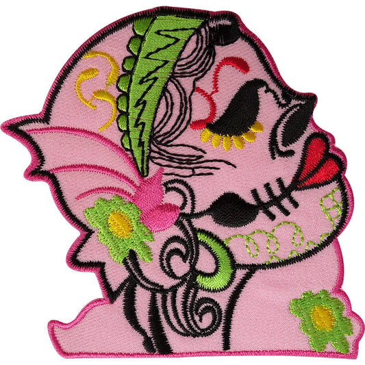 Gypsy Patch Embroidered Iron Sew On Clothes Bag Flower Tattoo Embroidery Badge