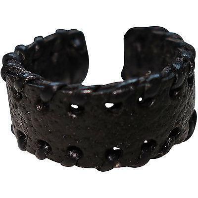 Handmade Black Leather Ring Mens Womens Mans Ladies Hippie Rasta Surf Jewellery Handmade Black Leather Ring Mens Womens Mans Ladies Hippie Rasta Surf Jewellery