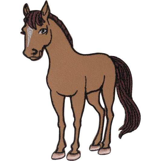 Horse Patch Embroidered Badge Iron Sew On Clothes Bag Pony Embroidery Applique
