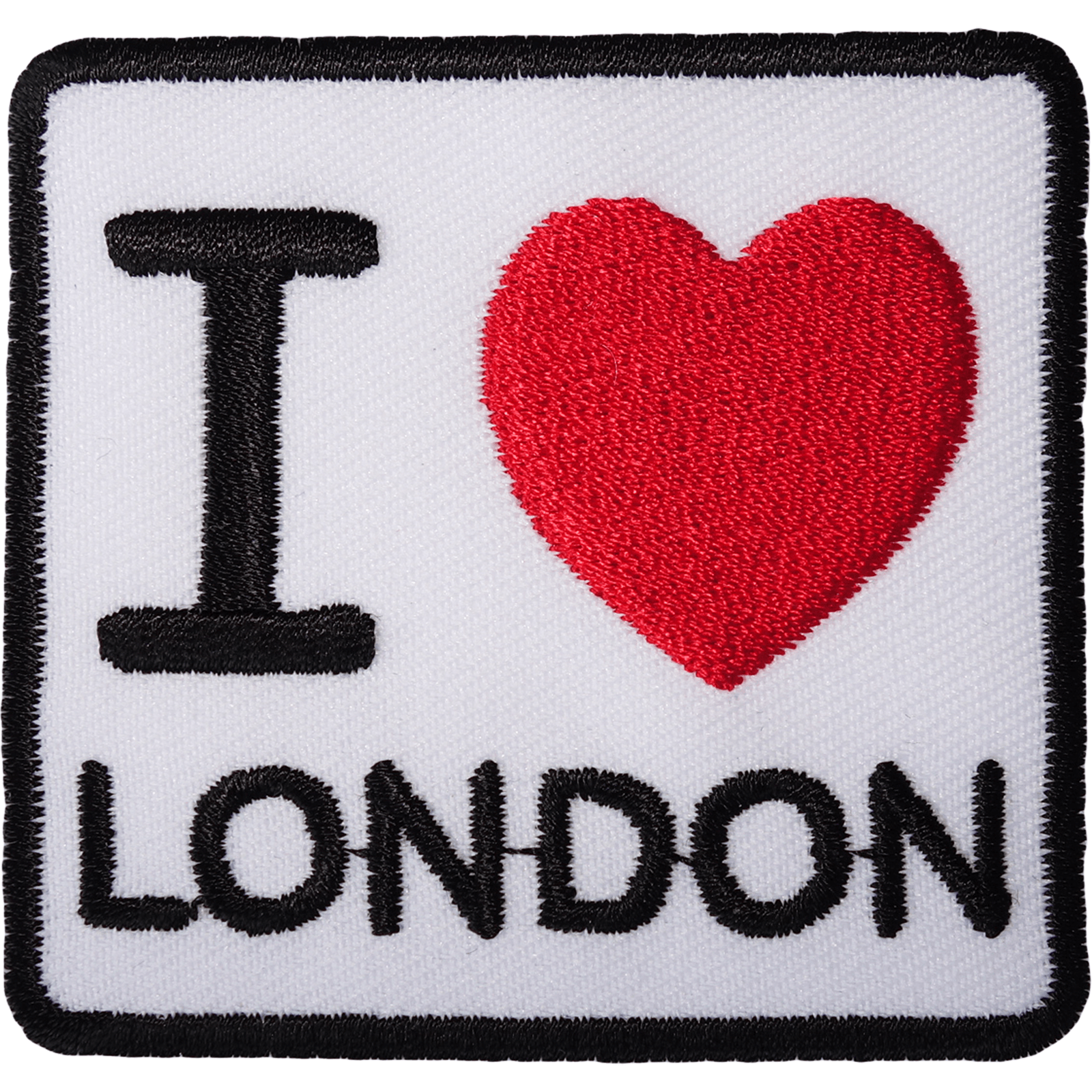 I Love London Patch Iron Sew On Red Heart UK British England Embroider