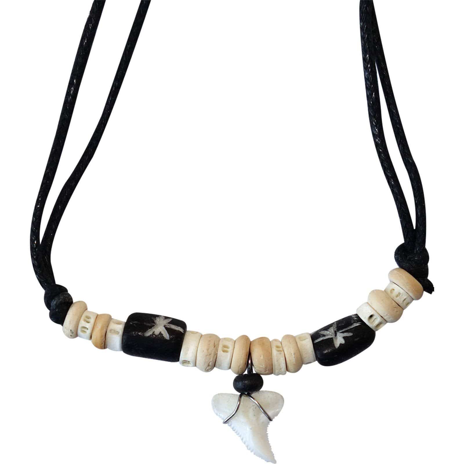 Shark Tooth Necklace Pendant Chain Mens Womens Boys Girls Childrens Jewellery