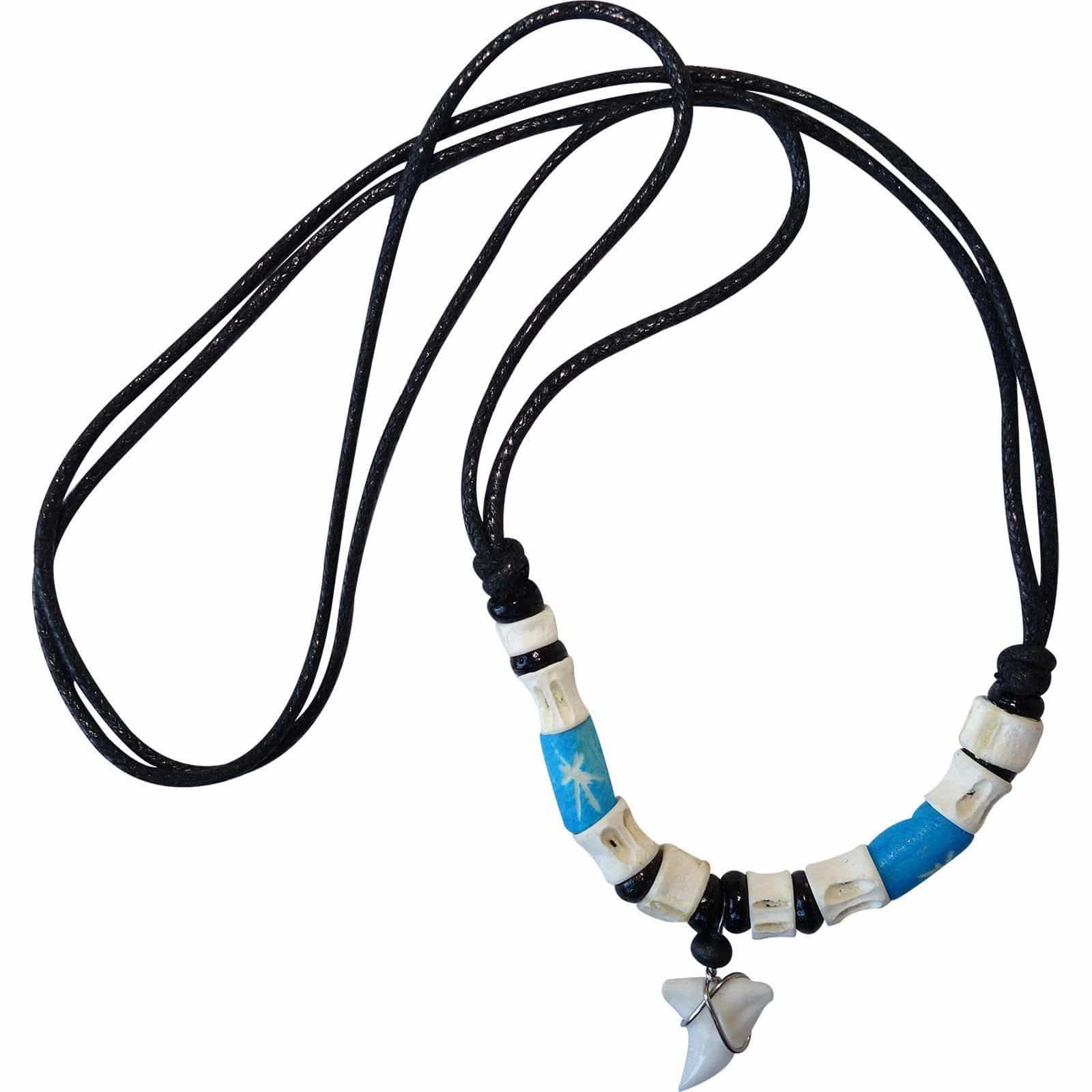 Shark Tooth Necklace Pendant Chain Mens Womens Boys Girls Kids Surfer Jewellery