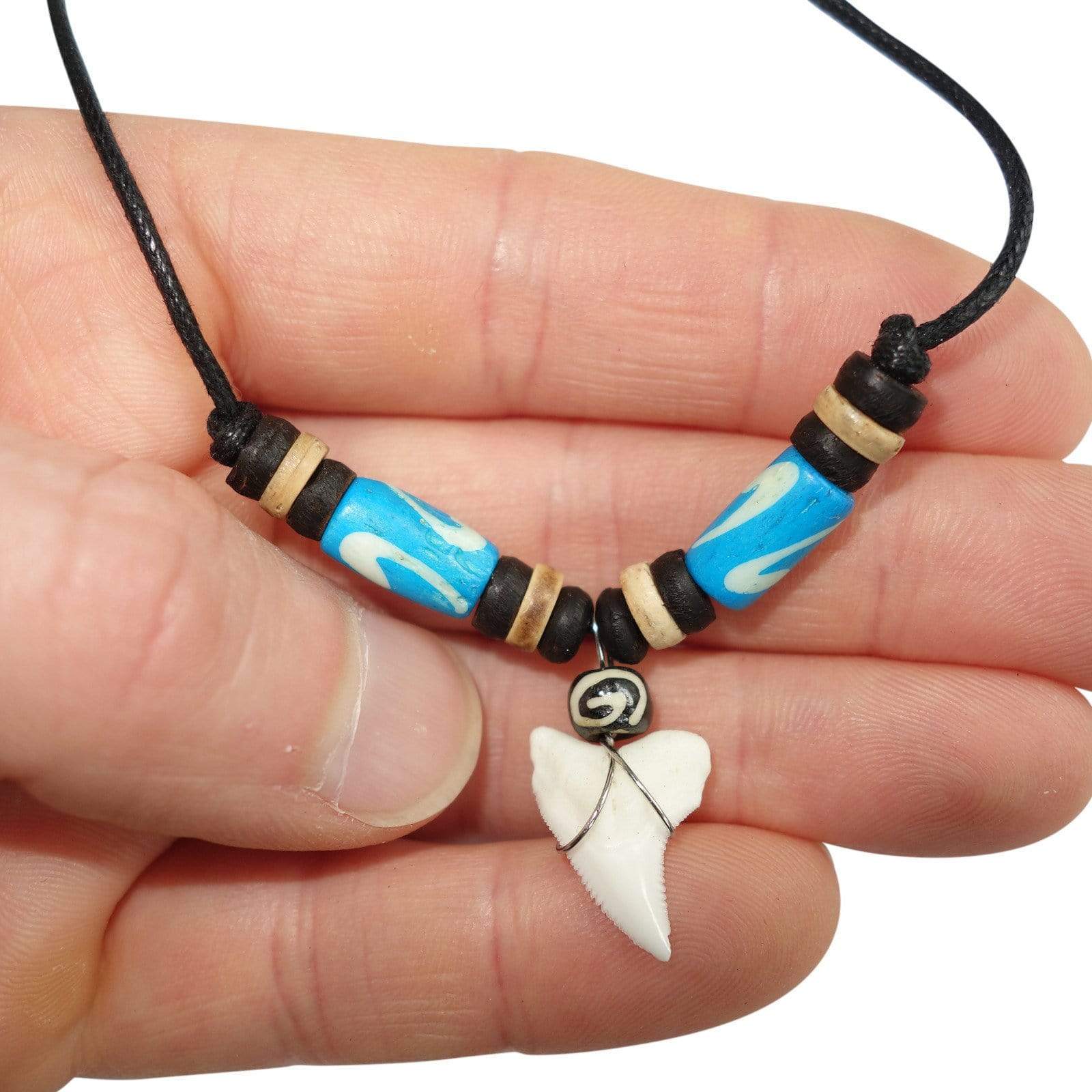 Shark Tooth Pendant Chain Surf Necklace Choker Mens Womens Girls Boys Jewellery