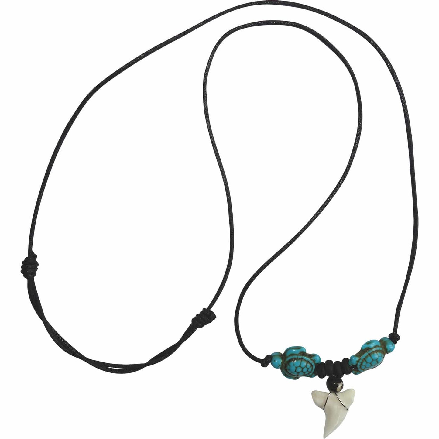Turtle Turquoise Stone Shark Tooth Necklace Chain Pendant Mens Womens Jewellery