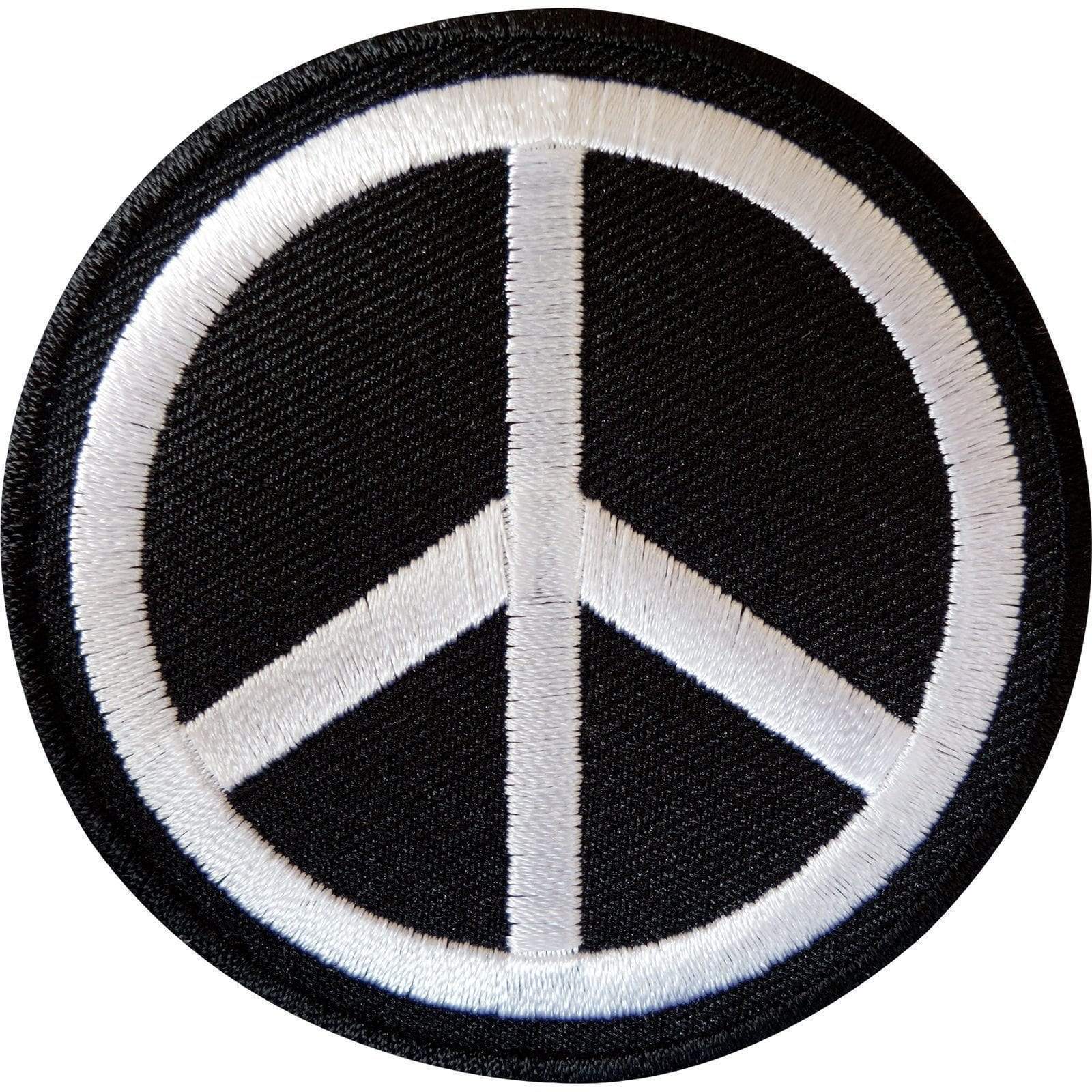 Iron On Peace Sign Patch Symbol Sew On Cloth Jacket Jeans Bag Embroidered Badge