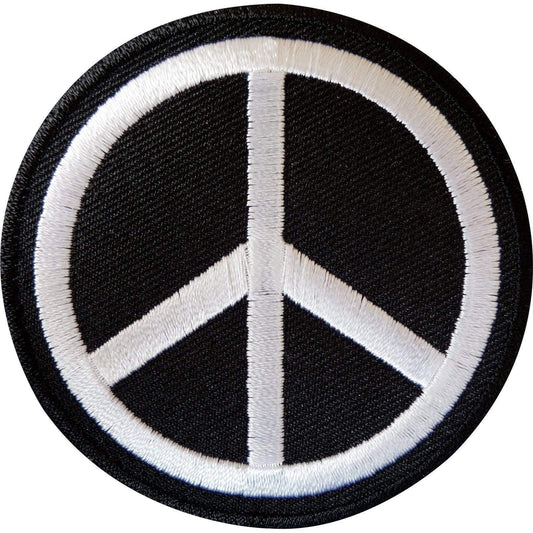 Iron On Peace Sign Patch Symbol Sew On Cloth Jacket Jeans Bag Embroidered Badge