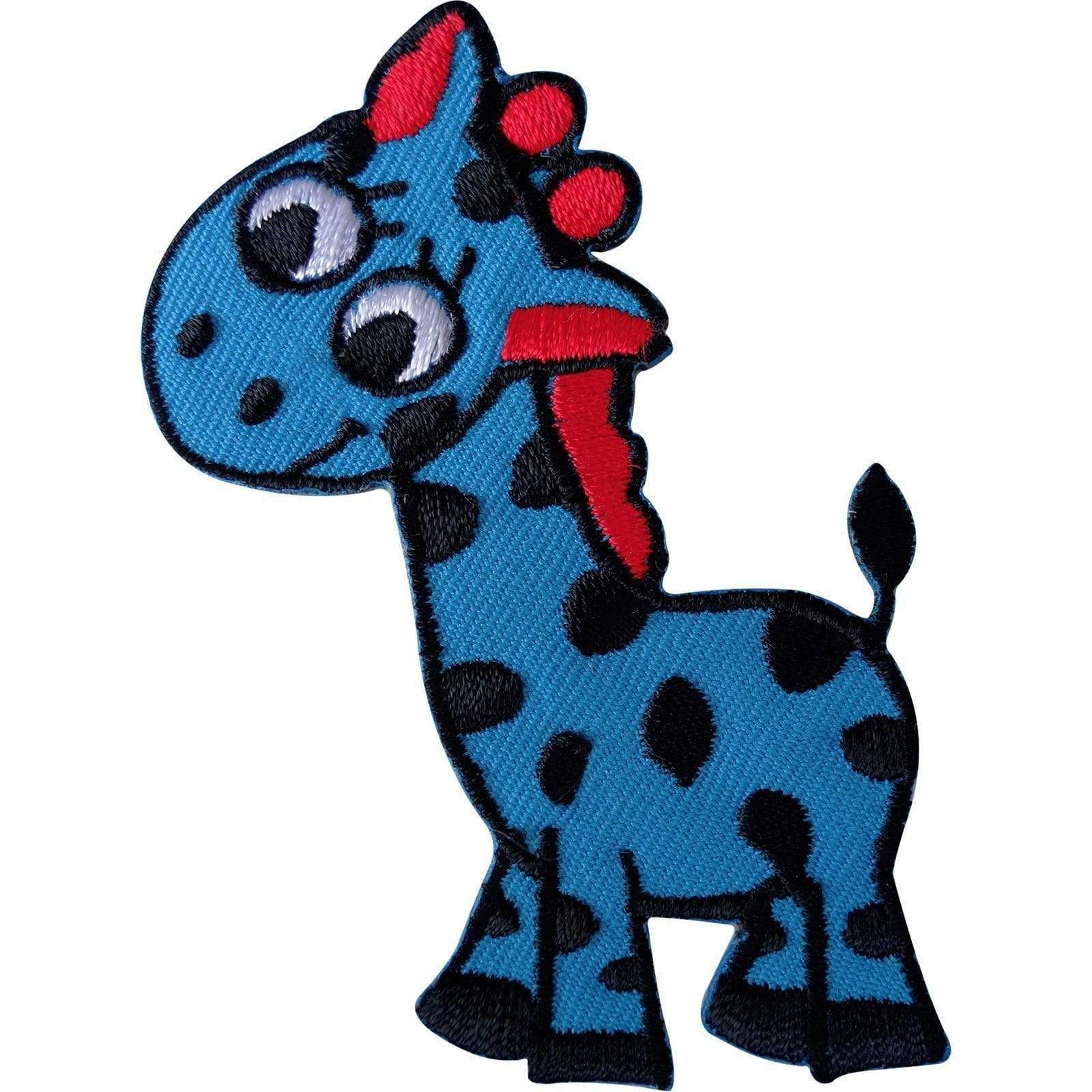 Iron On Sew On Embroidered Giraffe Patch Animal Badge Kids T Shirt Jacket Crafts