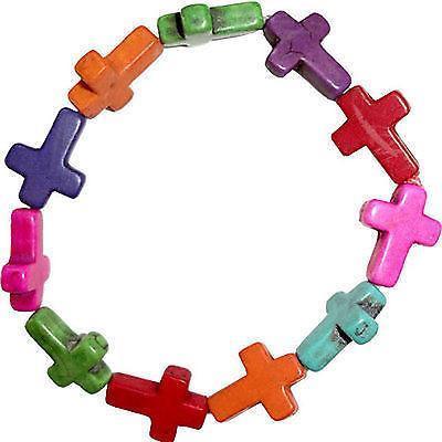 Jesus Cross Bracelet Wristband Bangle Mens Womens Ladies Boys Girls Jewellery