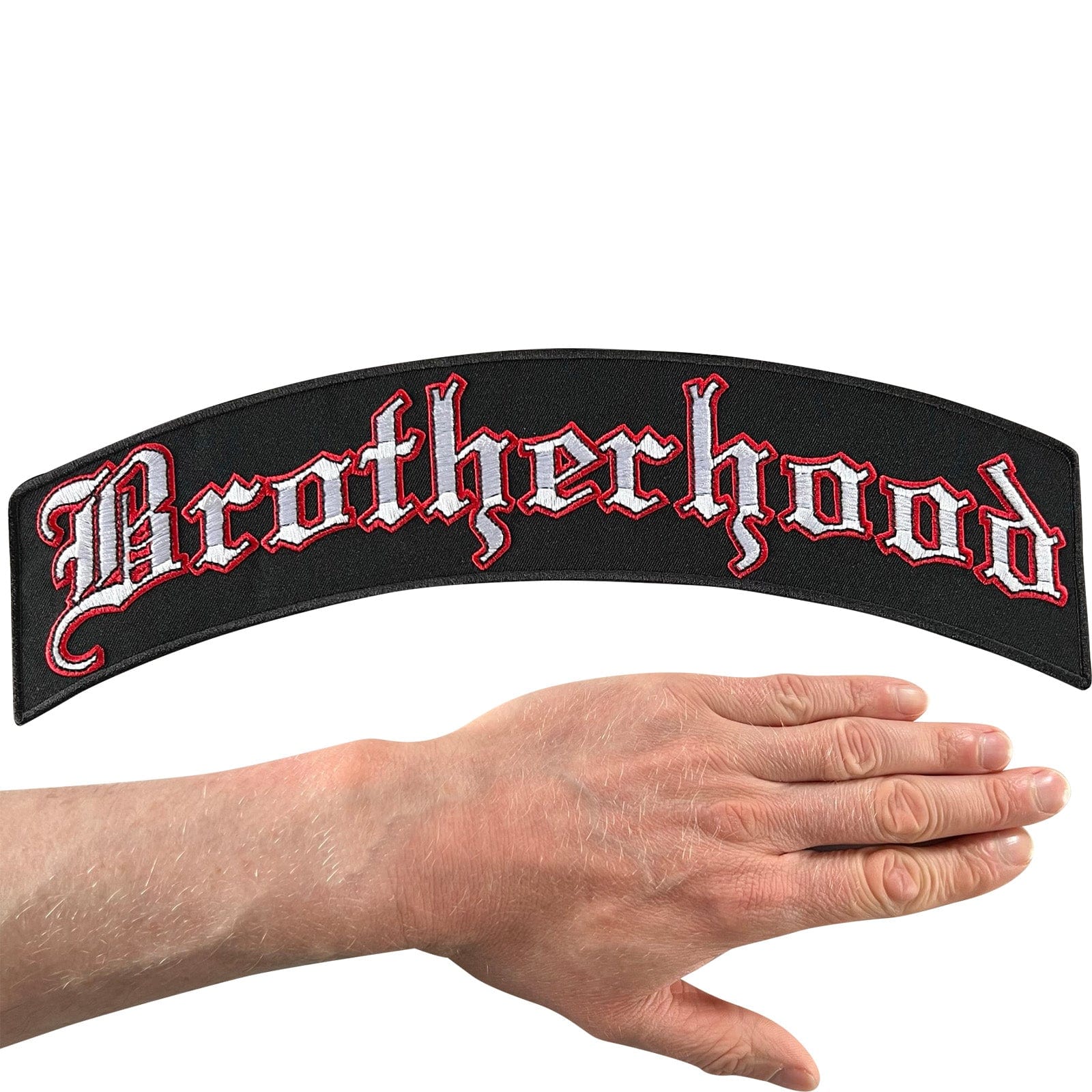 Large Brotherhood Patch Iron Sew On Motorcycle Jacket Motorbike Vest Big Badge