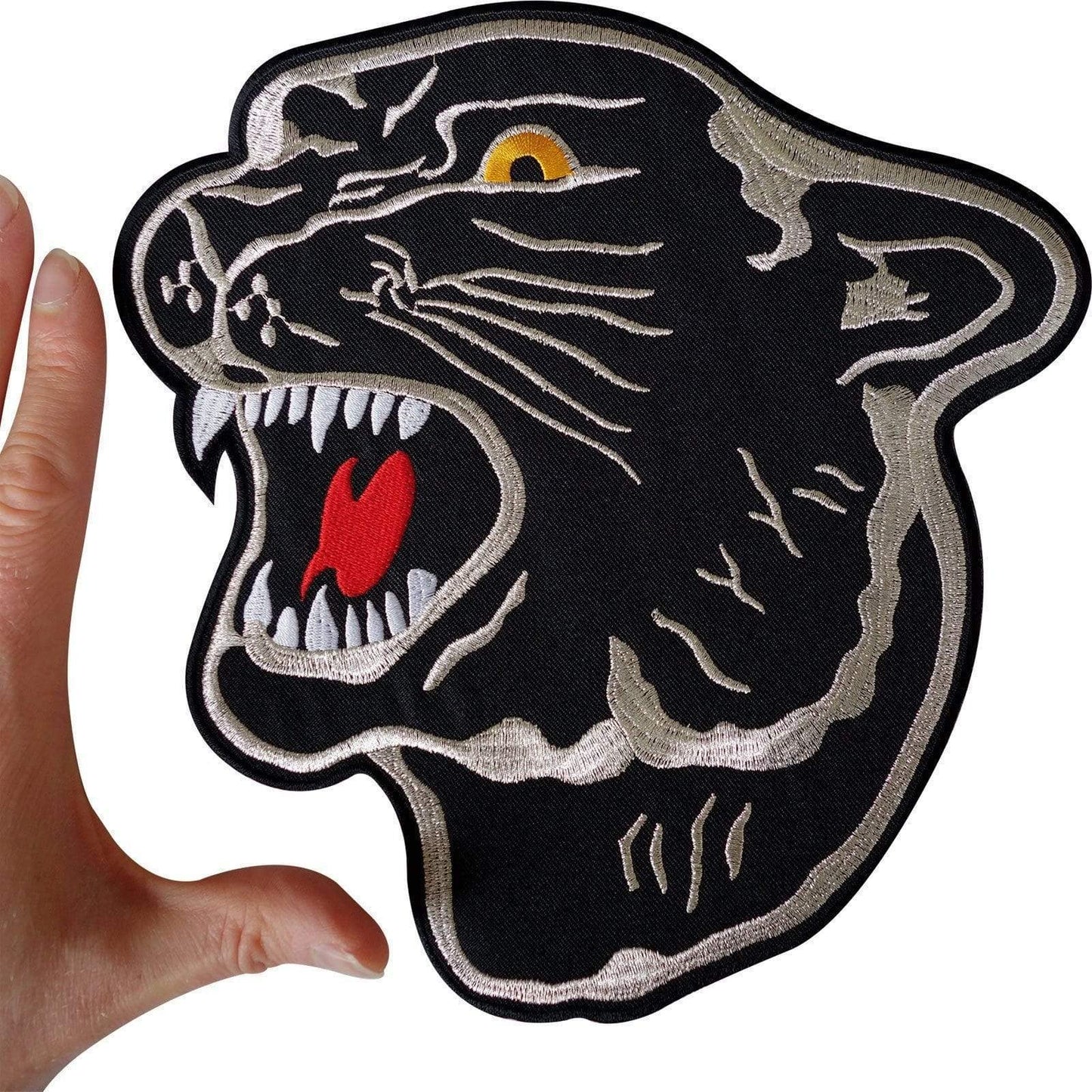 Large Iron Sew On Panther Patch Biker Motorcycle Motorbike Jacket T Shirt Badge