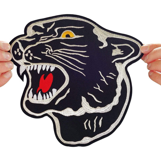 Large Iron Sew On Panther Patch Biker Motorcycle Motorbike Jacket T Shirt Badge