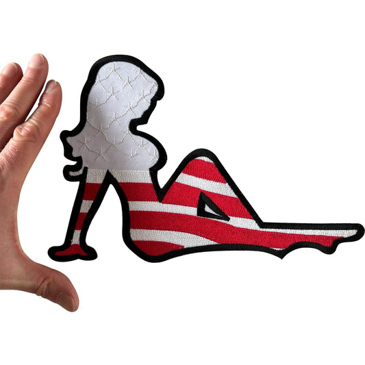 Large Sexy Women Patch Iron Sew On Clothing Jacket T Shirt Bag Embroidered Badge