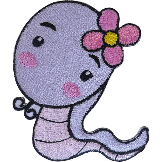 Lavender Purple Creature Iron Sew On Patch T Shirt Dress Skirt Embroidered Badge